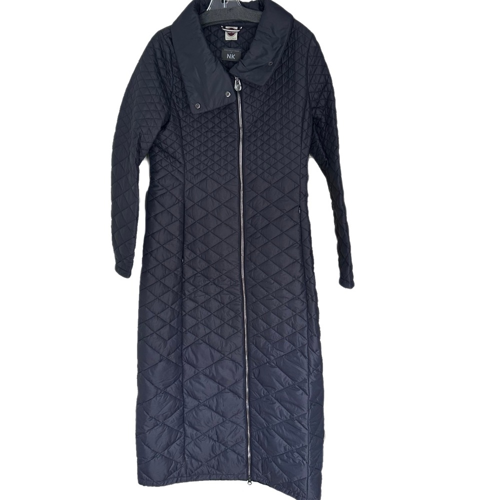 Colmar Originals Long Coat Jacket Black Quilted U.S. 8 EU 44 Luxury Outerwear